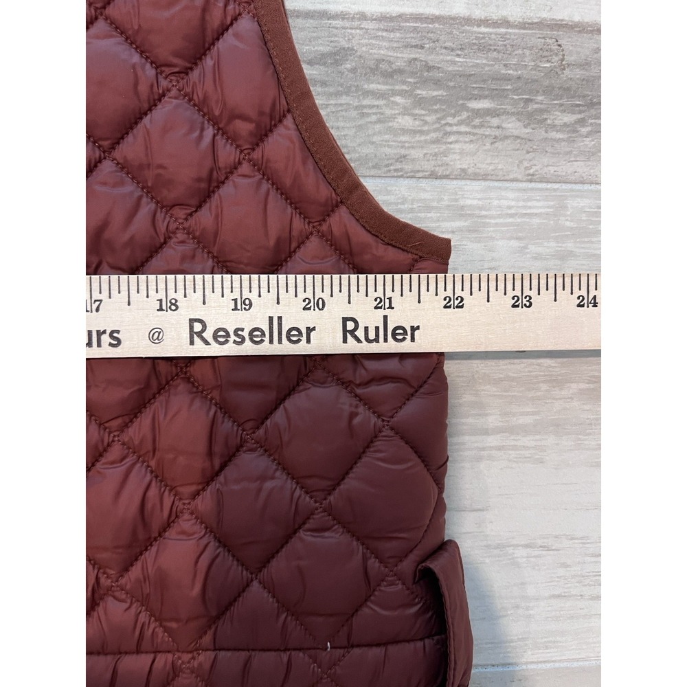 ATHLETA (L) Whisper Featherless Long Quilted Vest-Gorpcore-Insulated-Athleisure - Picture 13 of 15
